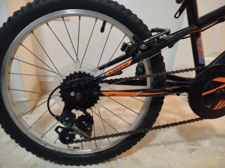 Bicicleta B-PRO JR-20 Negra/Naranja