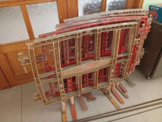 Vallas de obra metálicas naranjas