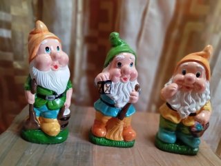 Statuette "7 Nani e Biancaneve" Ceramica
