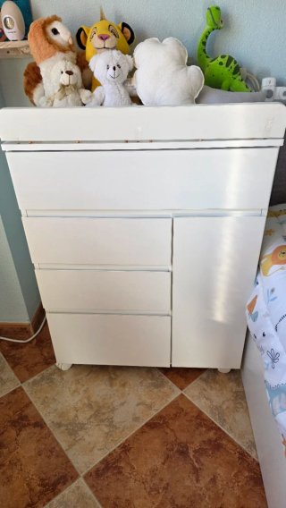 Cambiador blanco para bebé