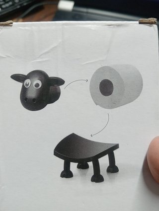 Suporte Papel Higiénico Ovelha Decoração Criativa