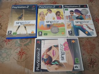 Pack 4 Juegos Singstar PS2 (Karaoke)