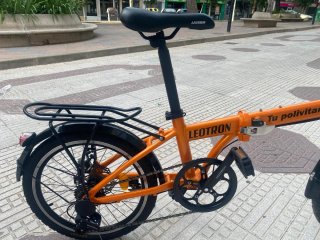 Bicicleta Plegable Leotron Naranja