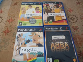 Lote 4 Videojuegos PS2 Singstar Karaoke