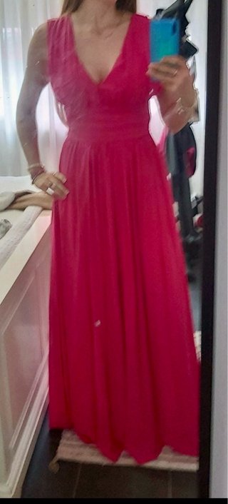Vestido de fiesta rosa