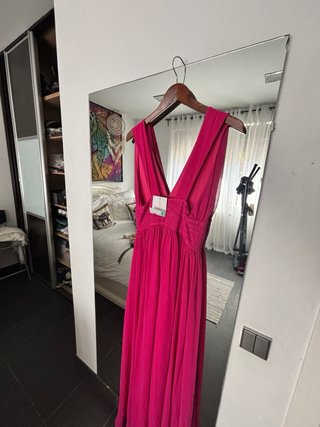 Vestido de fiesta rosa
