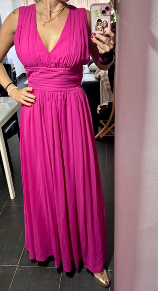 Vestido de fiesta rosa