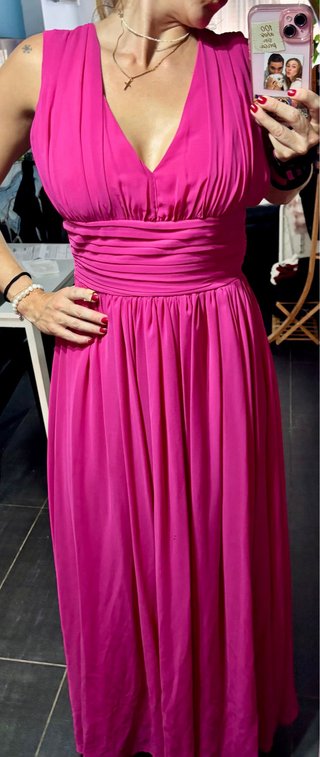 Vestido de fiesta rosa