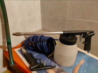 Pistola soplete aire + manguera