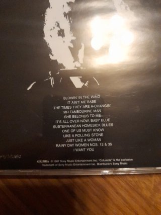 Bob Dylan Greatest Hits CD