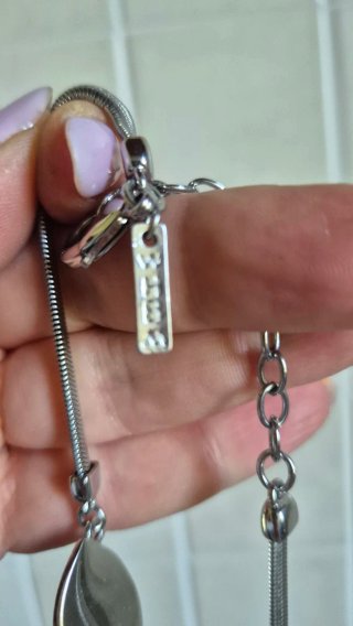 Collana donna color oro e argento