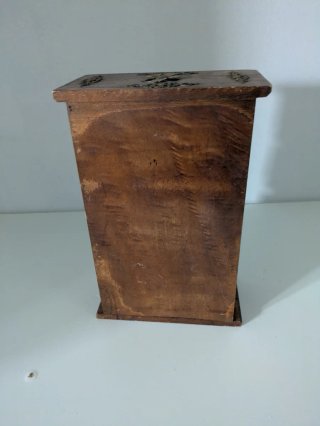 Joyero Madera Pequeño Elefantes Palmeras