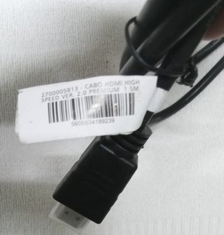 Cabo HDMI 1,5m - NOVO