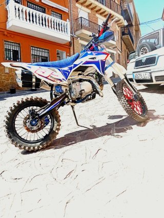 Pit Bike Pit Speed 160cc Motocross Azul/Blanco