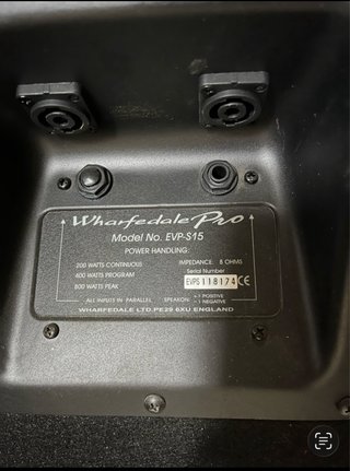 Altavoz Profesional Wharfedale 15