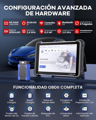 Mucar 892BT Coche Diagnosis AI OBD2 NUEVO