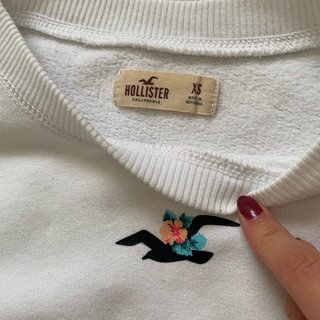 Sudadera Hollister Blanca
