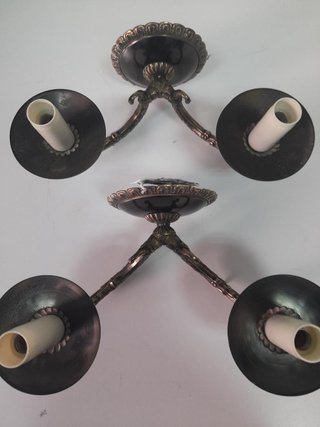 Apliques de pared vintage dorados y negros