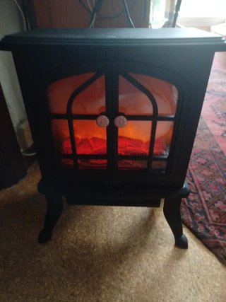 Chimenea Eléctrica Cecotec Negra