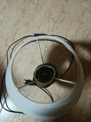 Lámpara de mesita de noche apilada
