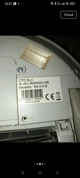 Robot aspirapolvere Rolando Batteria da sostituire