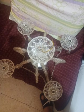 Lámpara de araña de cristal