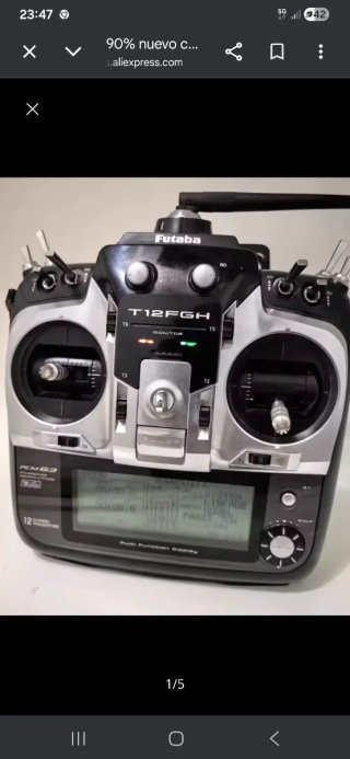 Emisora Futaba T12FGH 12 Canales ,tengo receptores