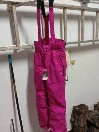 Pantalón de nieve niña rosa