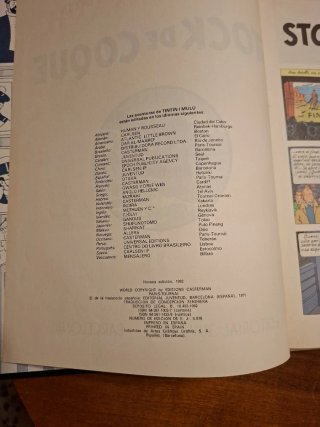 Las aventuras de Tintin - Stock de coque