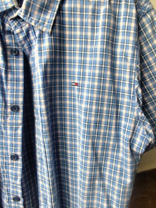 Camisa Tommy Hilfiger Cuadros Azul Talla S