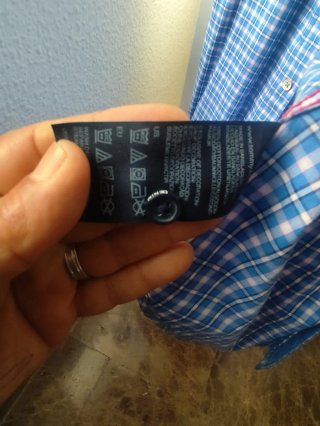 Camisa Tommy Hilfiger Cuadros Azul Talla S