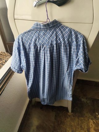 Camisa Tommy Hilfiger Cuadros Azul Talla S