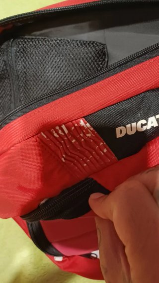 Mochila Ducati Corse Roja y Blanca