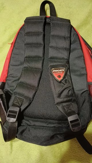 Mochila Ducati Corse Roja y Blanca