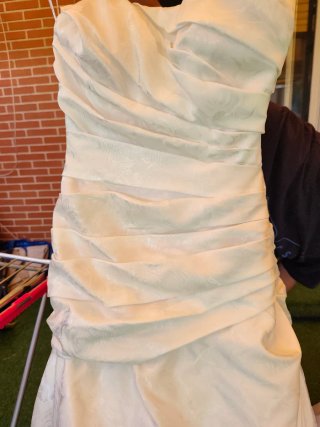 Vestido de Novia EVA Novias Talla 36-38 Blancoroto