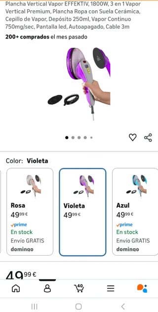 Plancha de vapor Vertical NUEVA