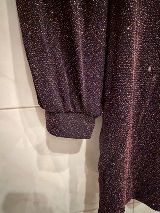 Vestido corto / camisola larga brillante Mango S
