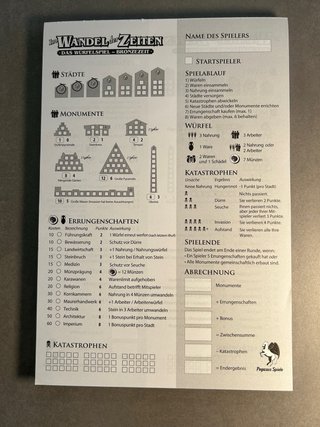 Im Wandel der Zeiten. Das Würfelspiel. Bronzezeit