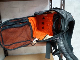 Mochila de esquí con estampado