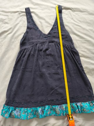 Vestido playero Pull and Bear azul marino