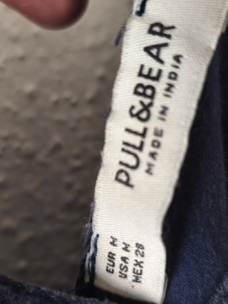 Vestido playero Pull and Bear azul marino