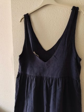Vestido playero Pull and Bear azul marino