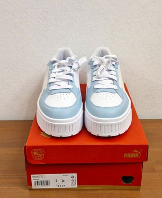 Sneakers in pelle Puma Karmen, azzurro/bianco, 42