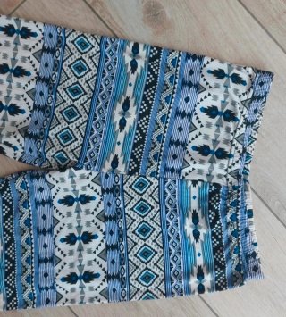 2 Leggings elasticizzati fantasia taglia M