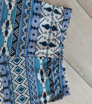 2 Leggings elasticizzati fantasia taglia M