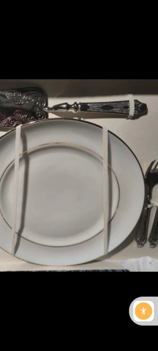 Servizio da dolci porcellana e metallo