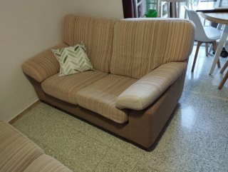 Sofá 2 y 3 plazas beige