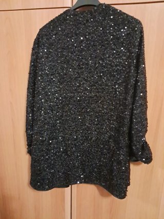 Giacca nera con paillettes