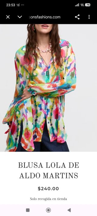 Blusa Lola Multicolor Aldo Martins