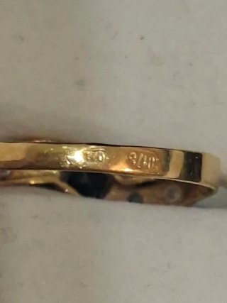 Anillo Oro 18k con piedra de Onís. T.8